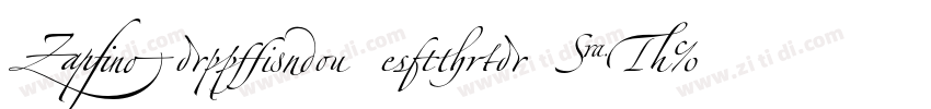 Zapfino Extra IT字体转换